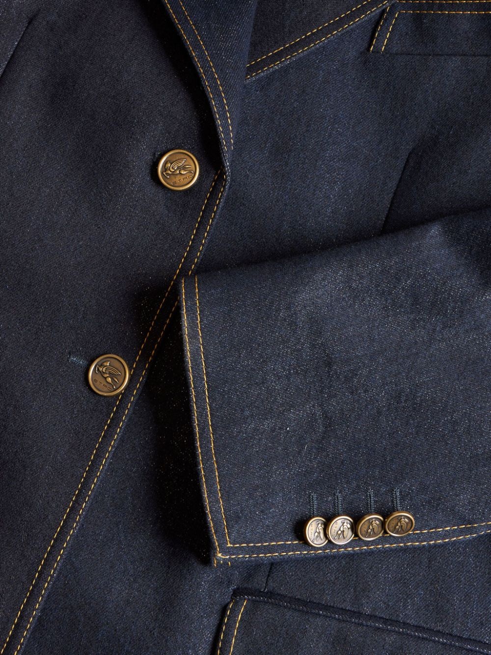 denim blazer - 3