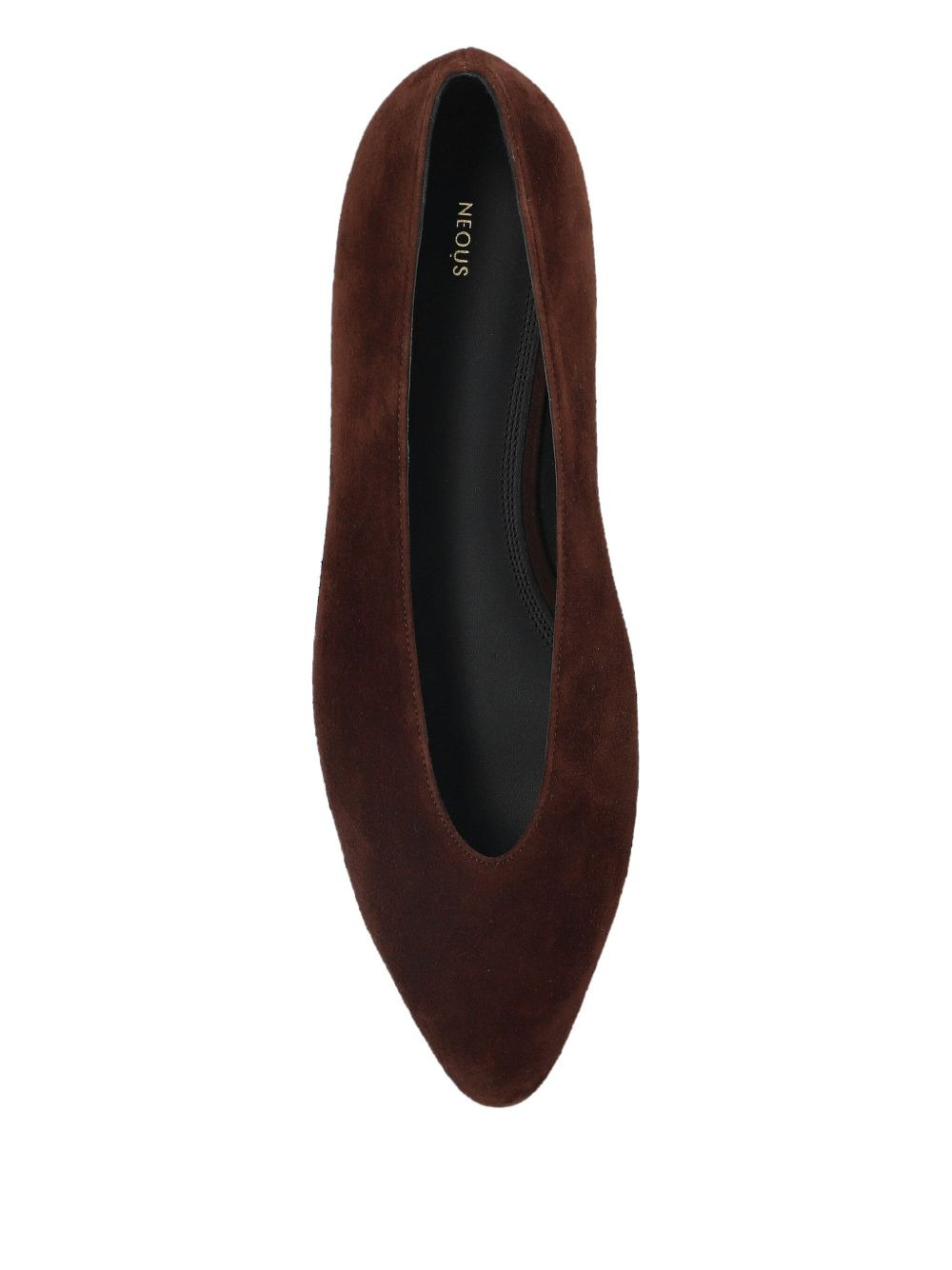suede pointed-toe flats - 3