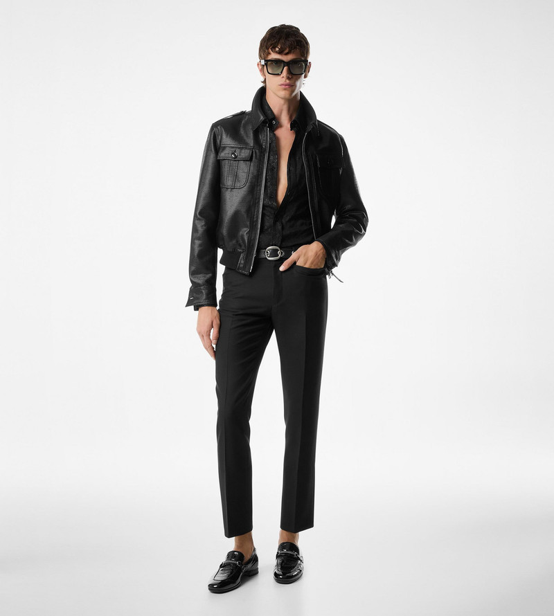 TOM FORD LUREX BASKET WEAVE BATTLE JACKET outlook