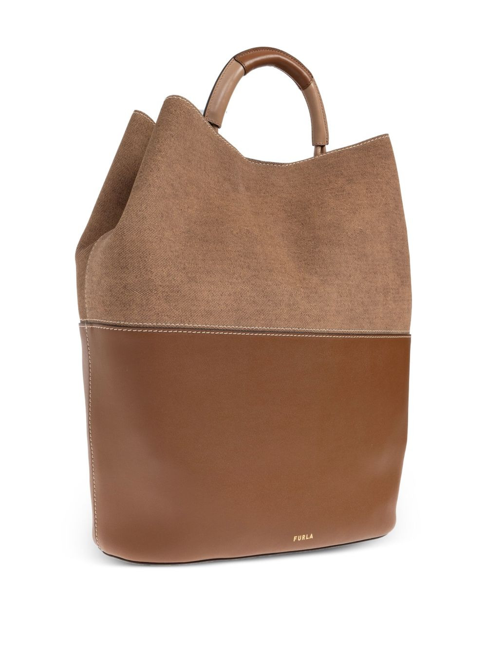 Sfera S suede leather tote bag - 4