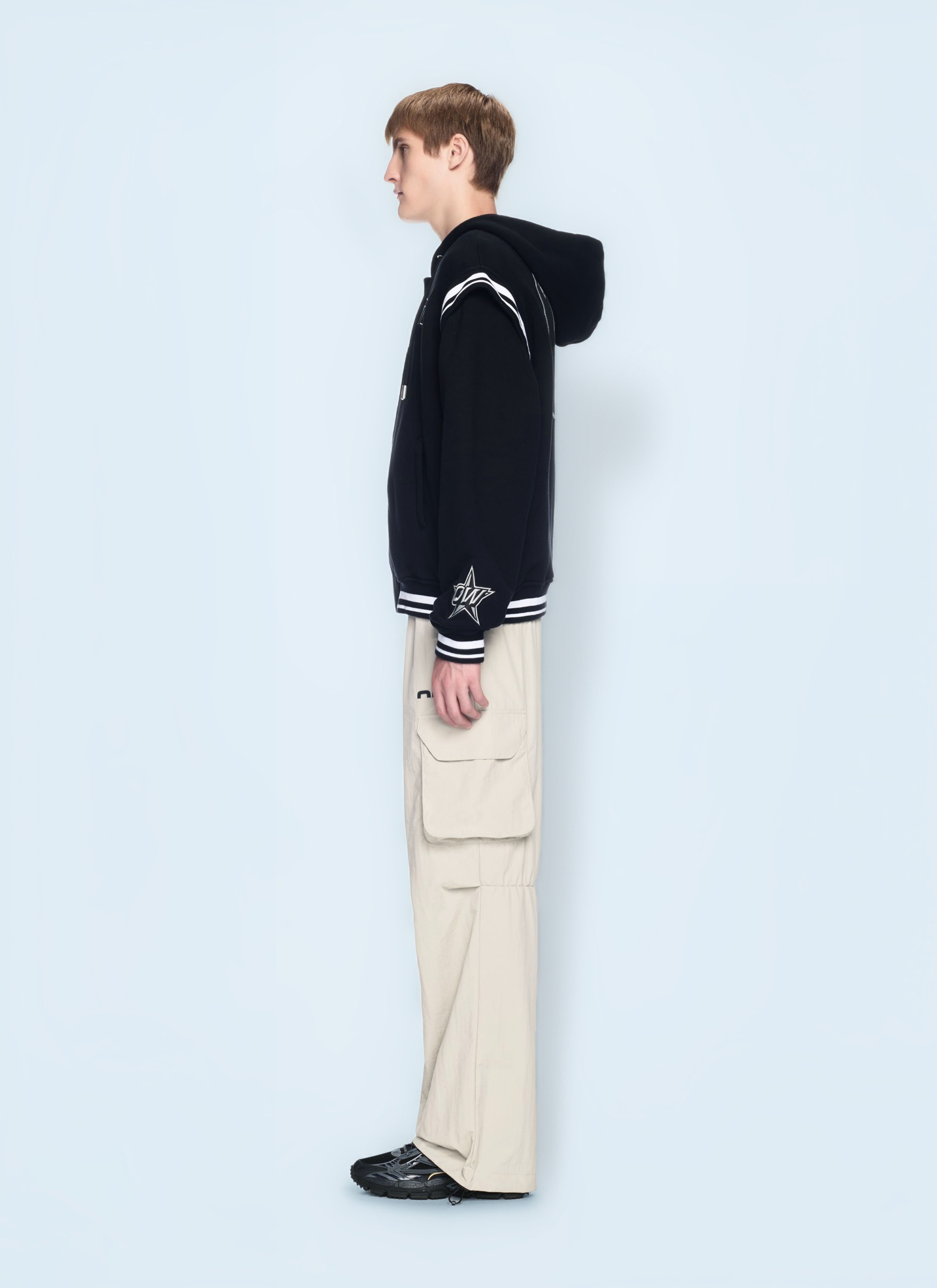 Fleece 00 Varsity Hooded Jacket - 2