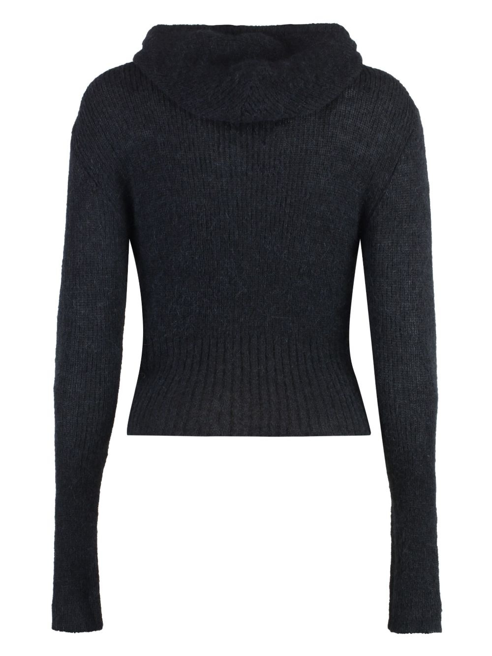 knitted hoodie - 2