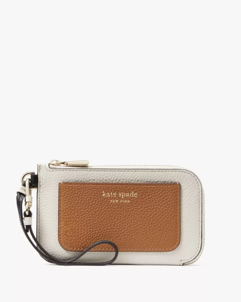 Ava Colorblocked Coin Card Case Wristlet - 1