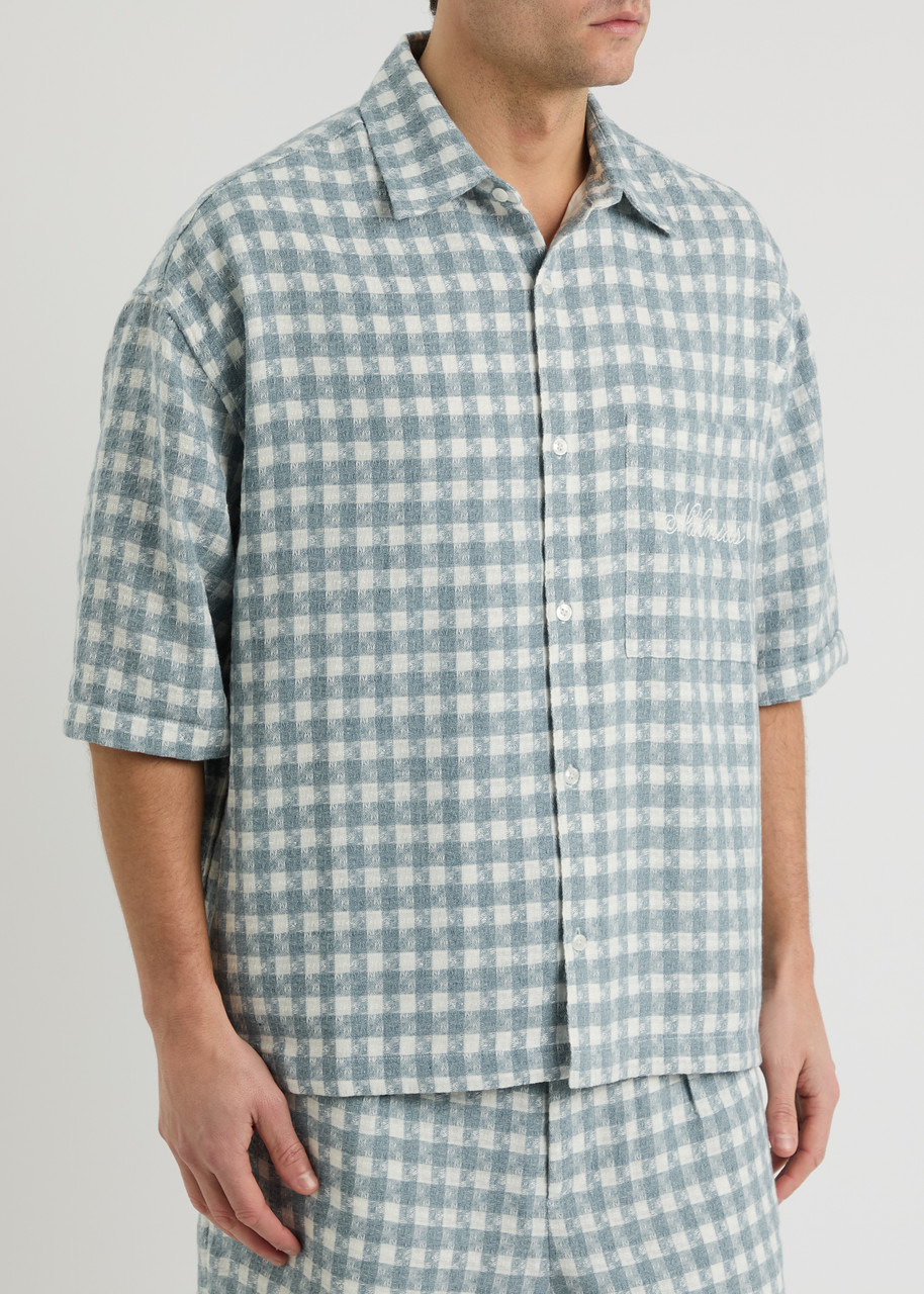 Nahmias Plaid-jacquard Woven Shirt - 2