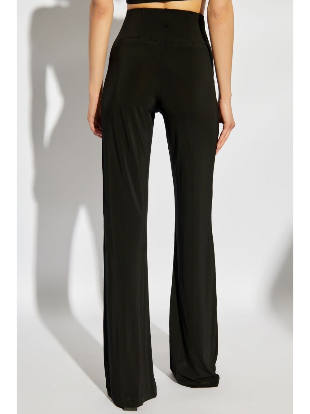 Le Pantalon Drapeado flared trousers - 4