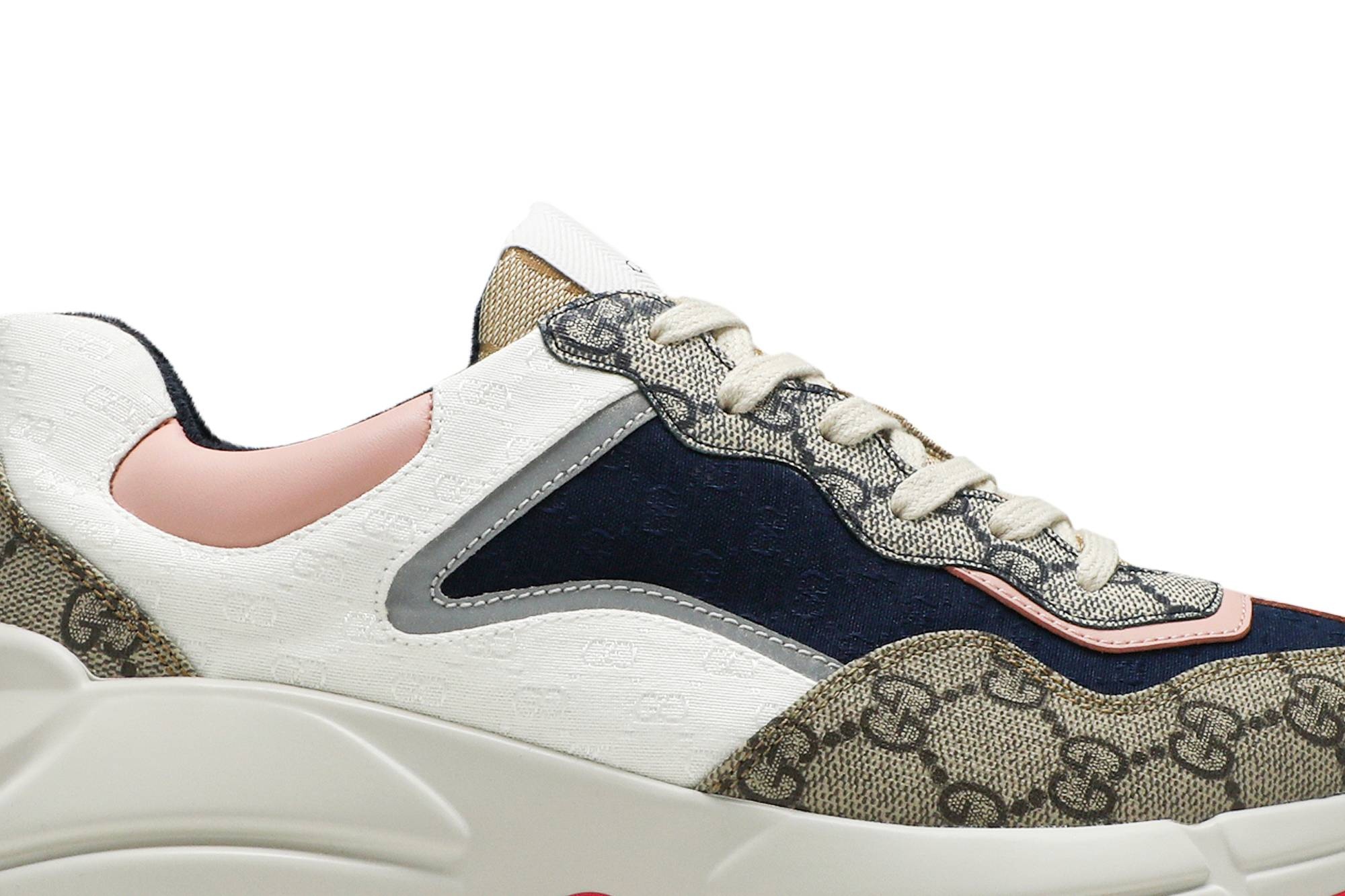 Gucci Wmns GG Rhyton 'Beige White Pink' - 2