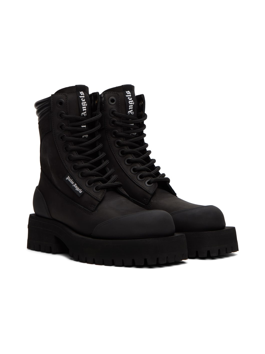 Black Stacked Ankle Boots - 4