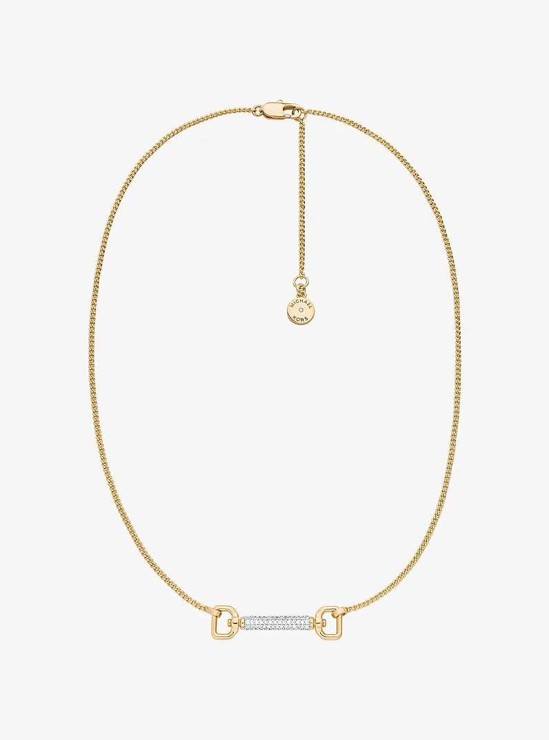 Pavé Horsebit Necklace - 1