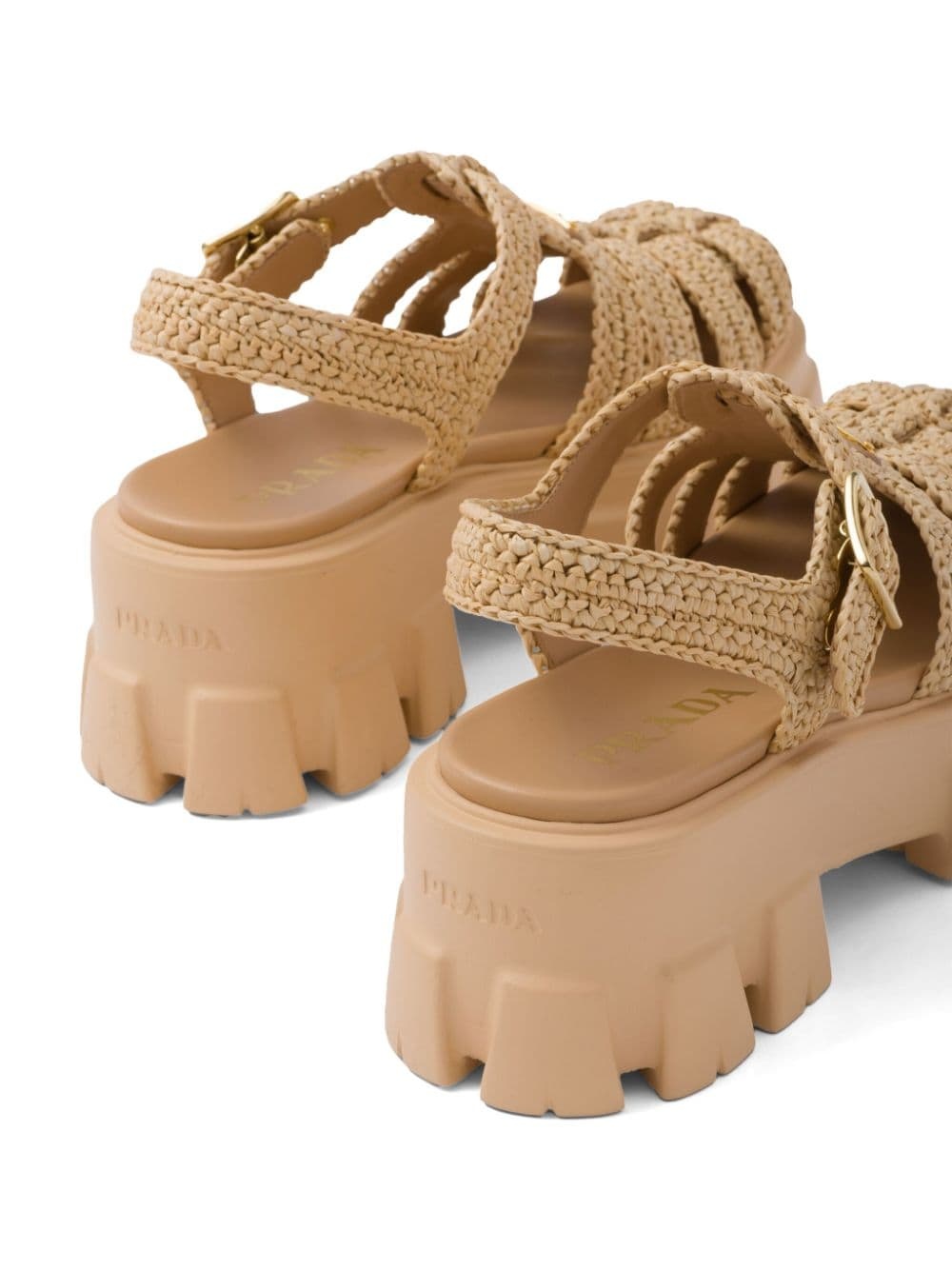 Monolith raffia sandals - 6