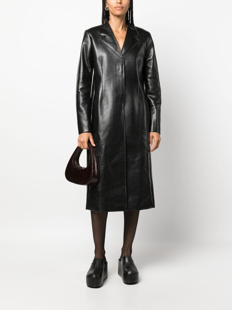 COPERNI faux-leather midi coat outlook