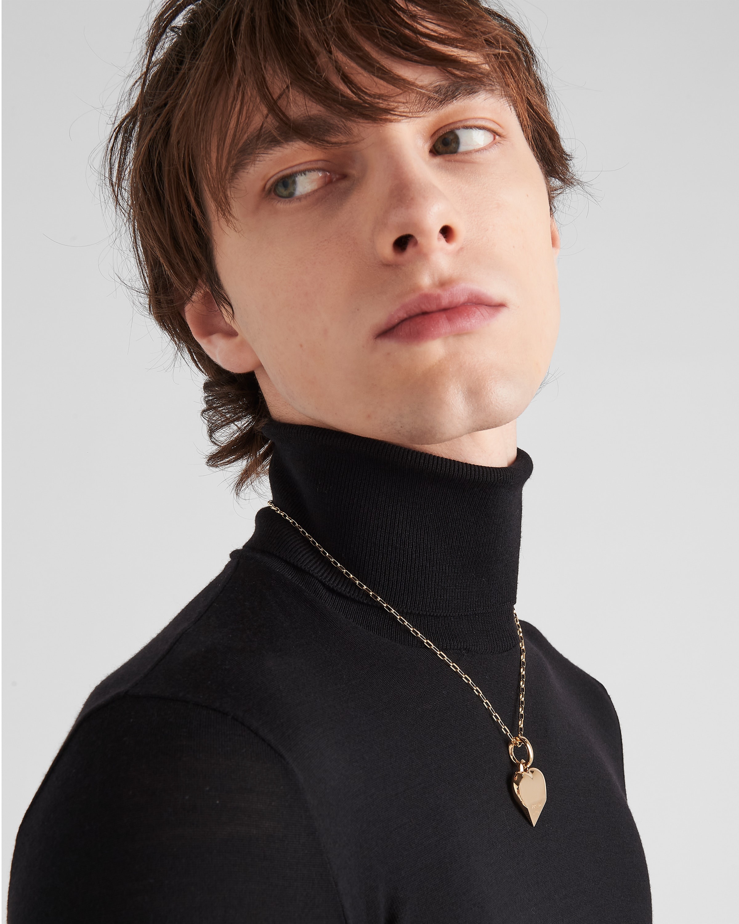 Eternal Gold small pendant necklace in yellow gold - 6