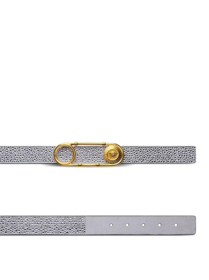VERSACE Medusa-head leather belt outlook
