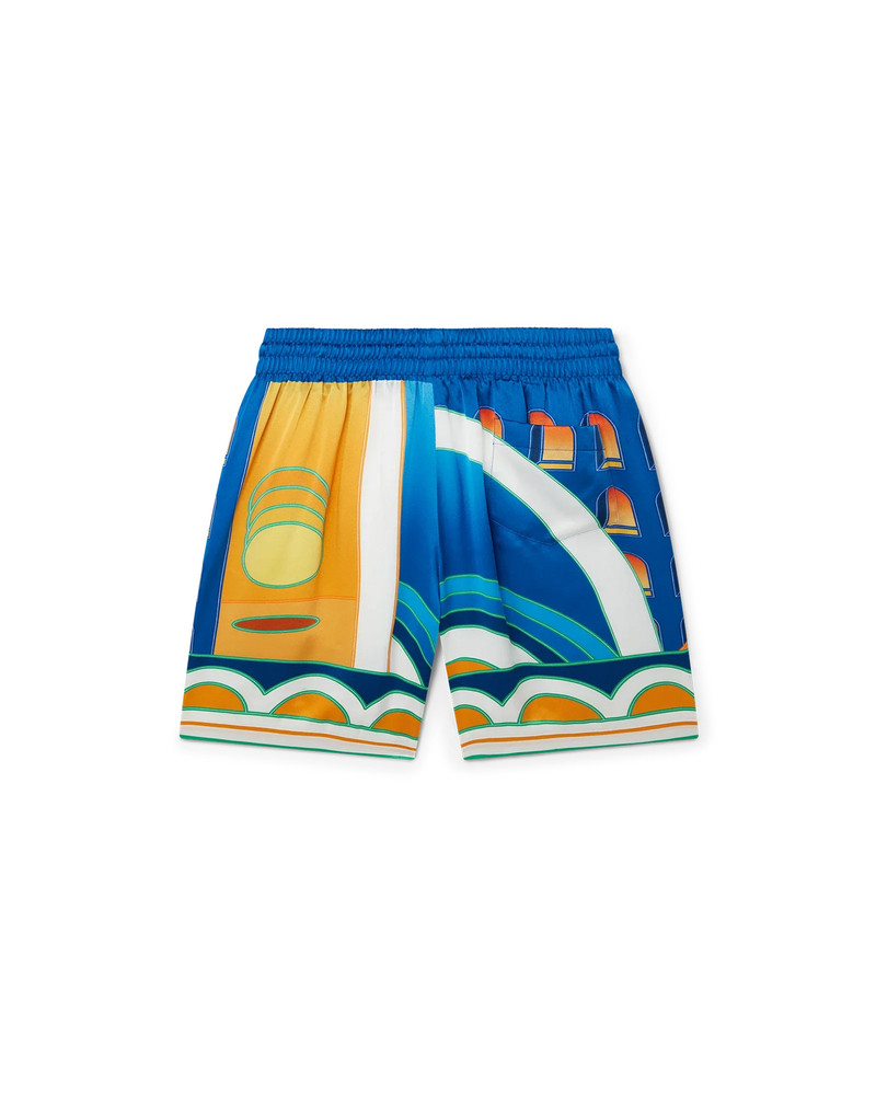 CASABLANCA Paysage Silk Shorts | Casablanca Paris outlook