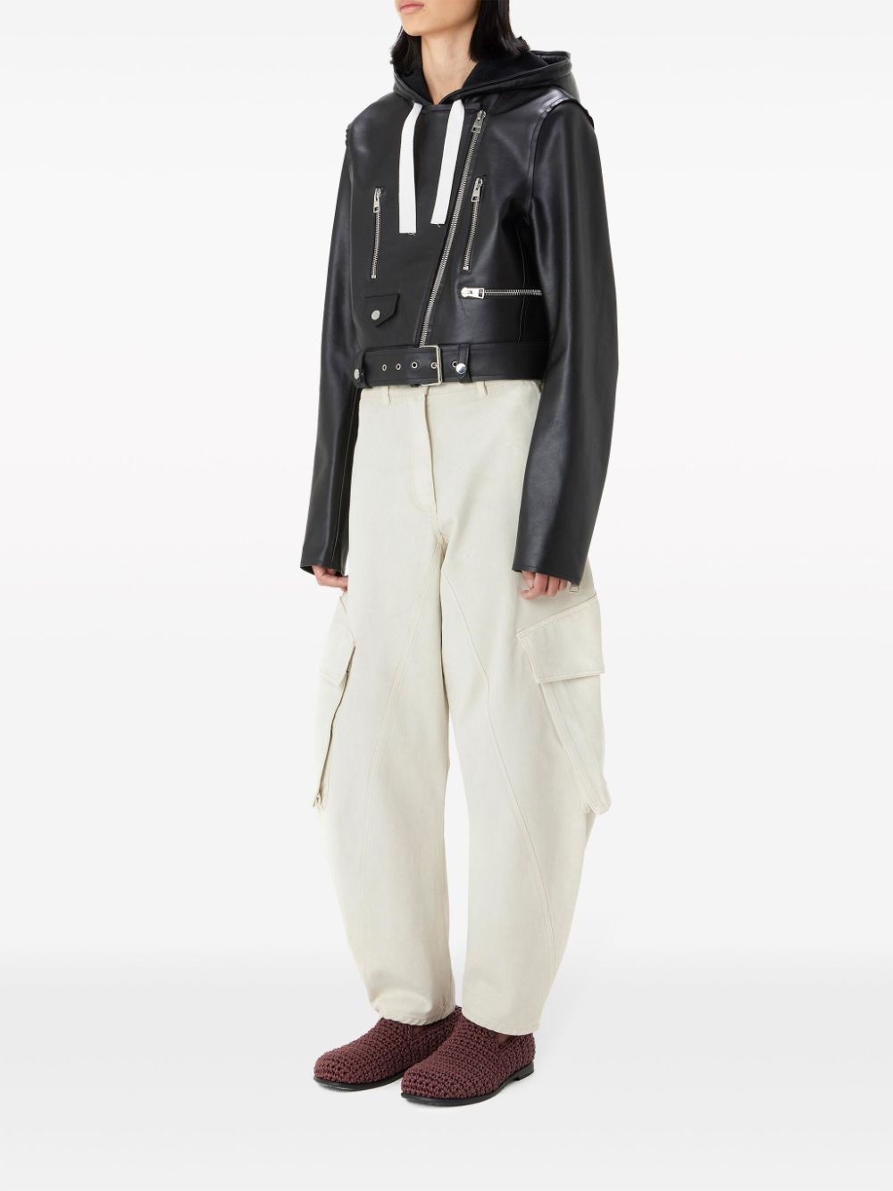 twisted cargo jeans - 2