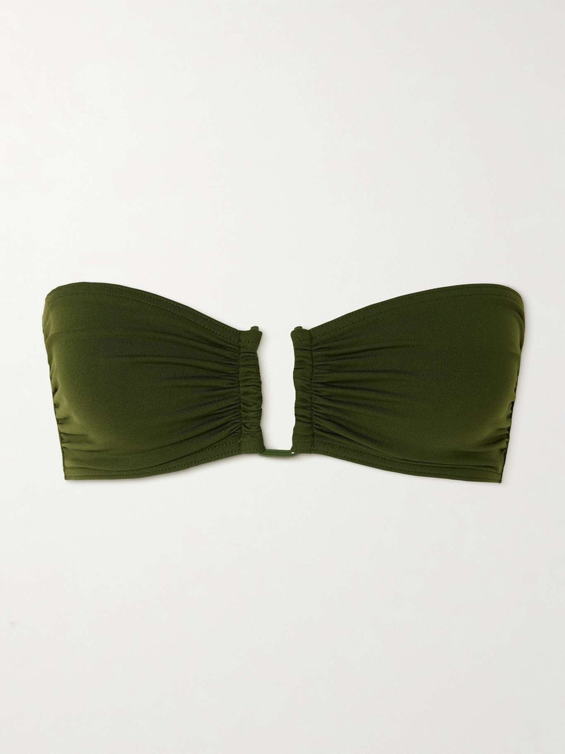 Les Essentiels Show bandeau bikini top Green - 1
