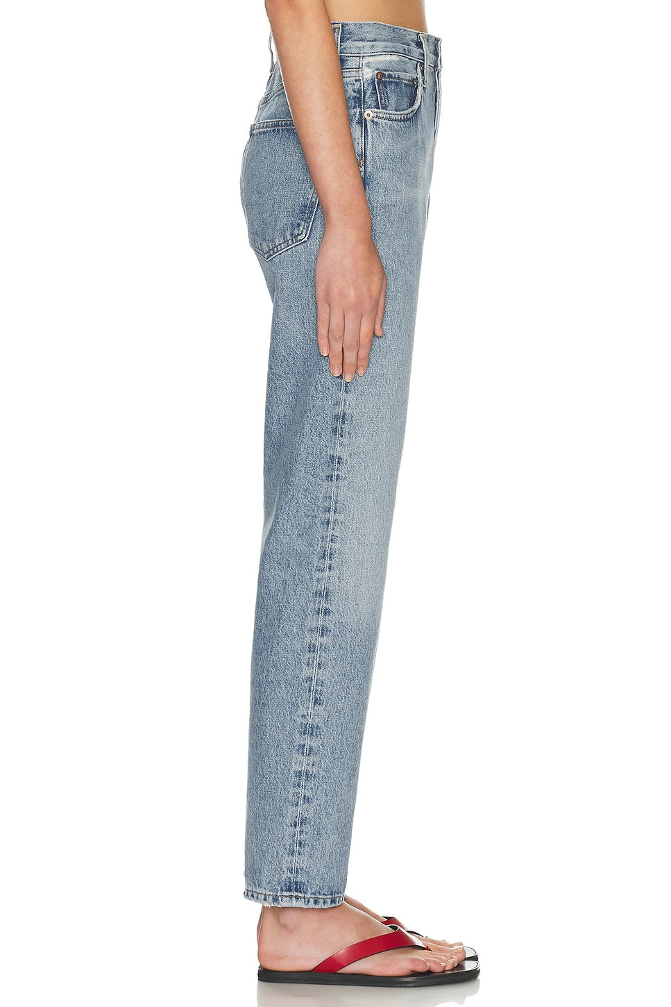 90s Pinch Waist High Rise Straight Jeans - 3