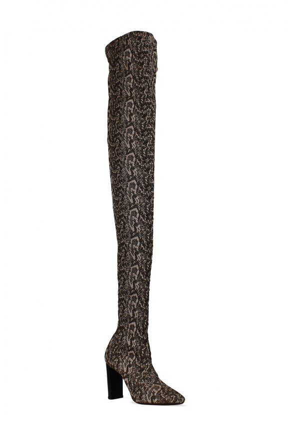 Saint Laurent Women Moon Thigh-High Boots - 2