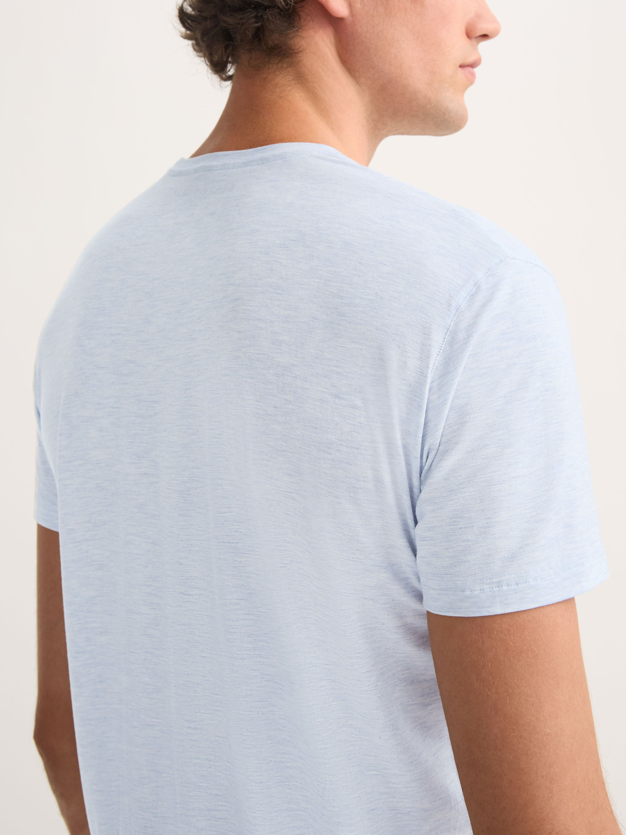 Men's T-Shirt Ethan Micro Modal Stretch Blue - 6