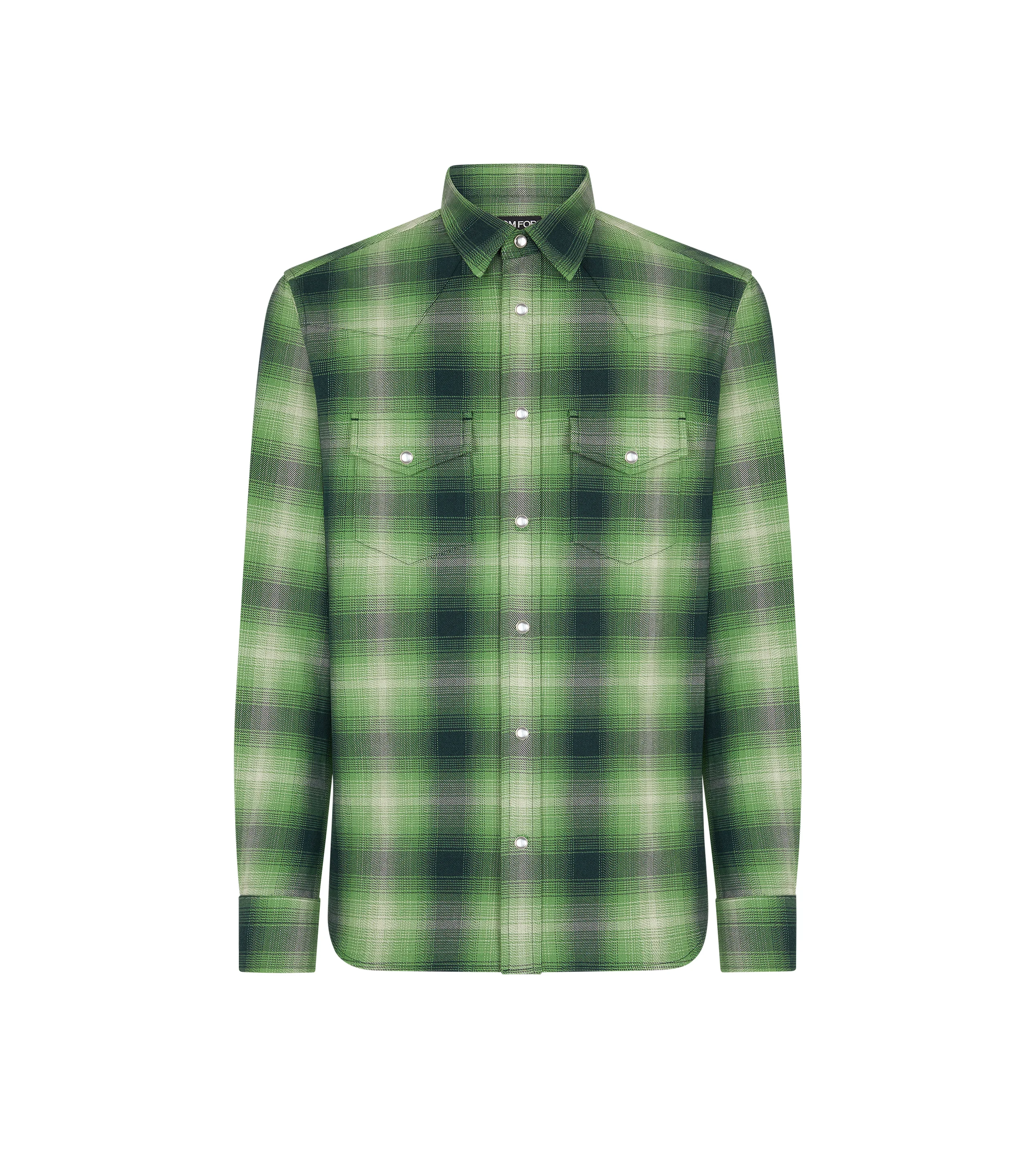 GRAND DEGRADE CHECK WESTERN SHIRT - 1