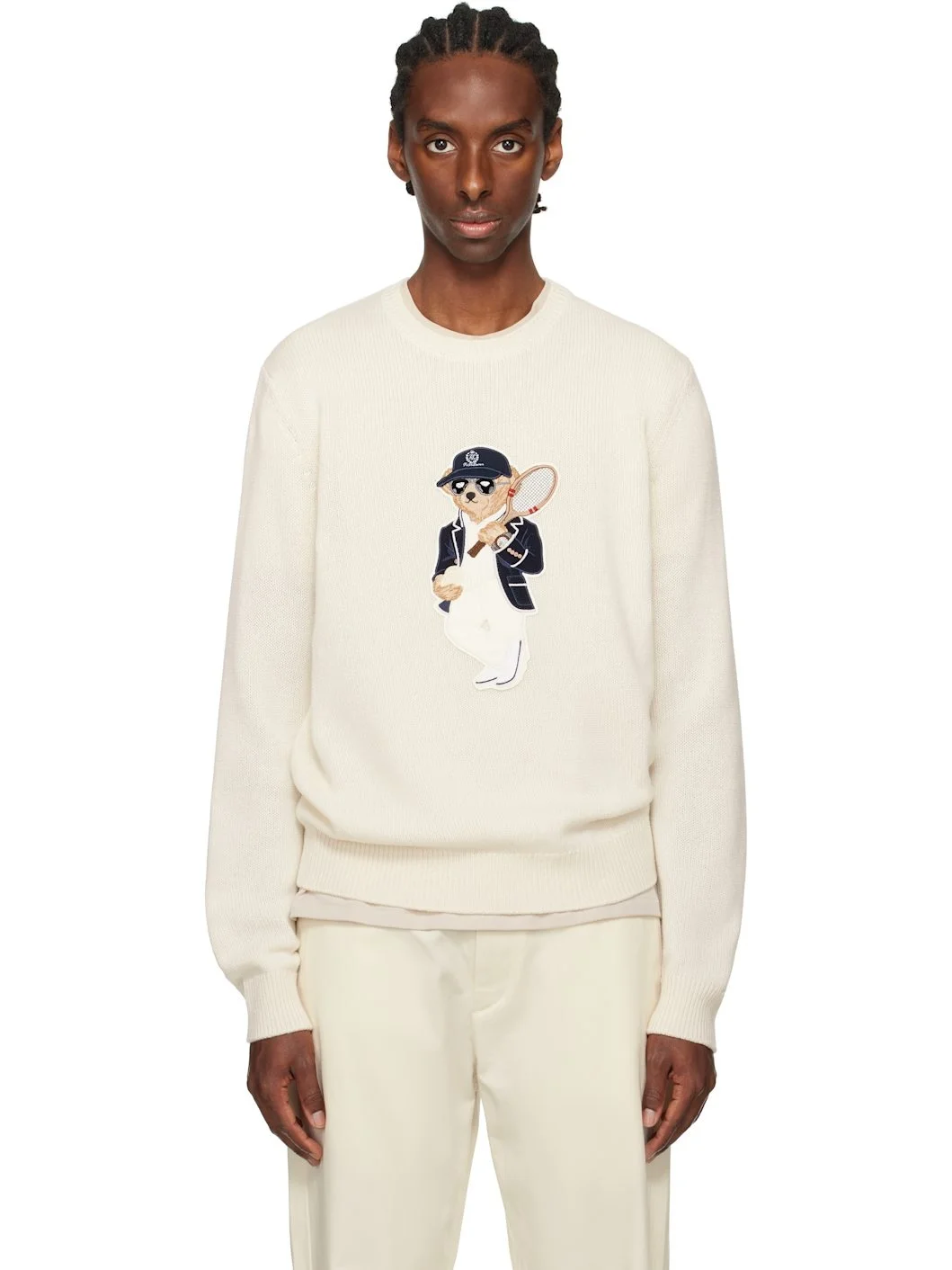 Off-White Polo Bear Cashmere Sweater - 1