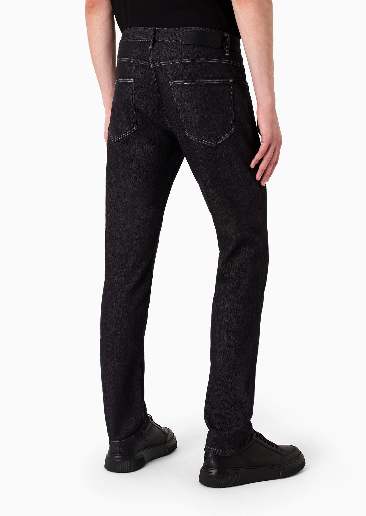Five-pocket, slim-fit, stretch cotton-denim trousers - 3