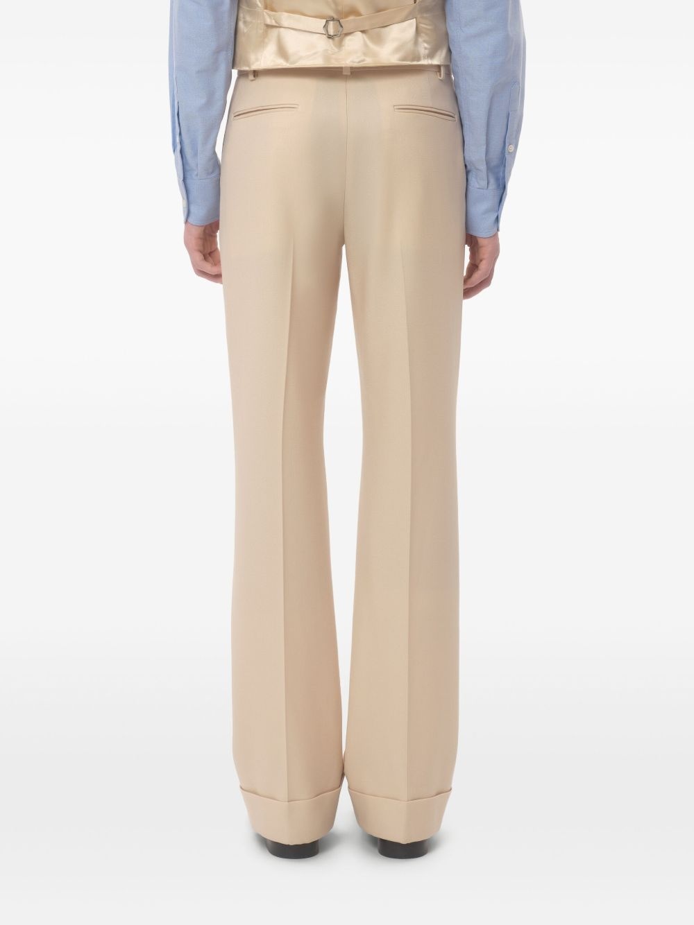 turn-up wool trousers - 5