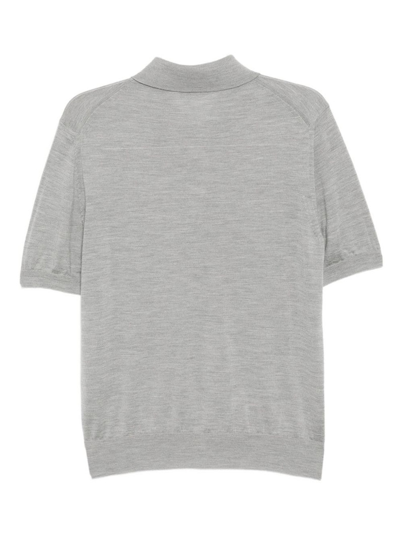 TOM FORD mélange-effect polo shirt outlook