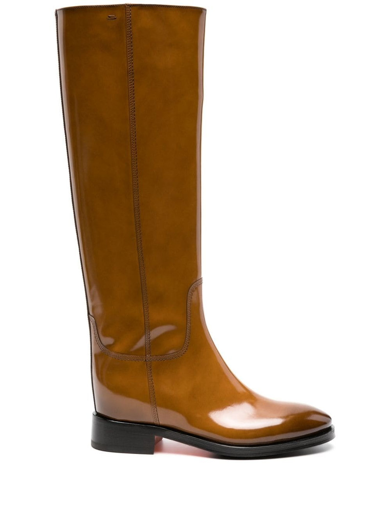 patent leather knee-high boots 1