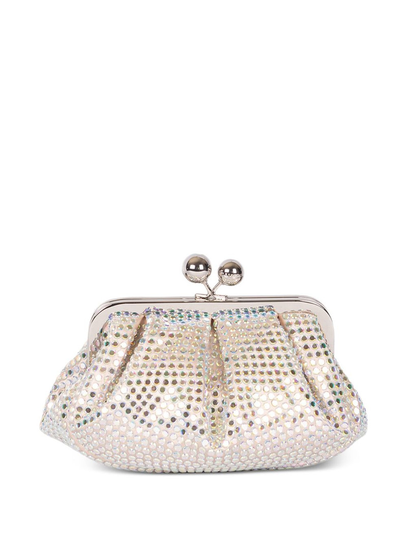 WEEKEND Max Mara Small Pasticcino embellished kisslock clutch bag outlook