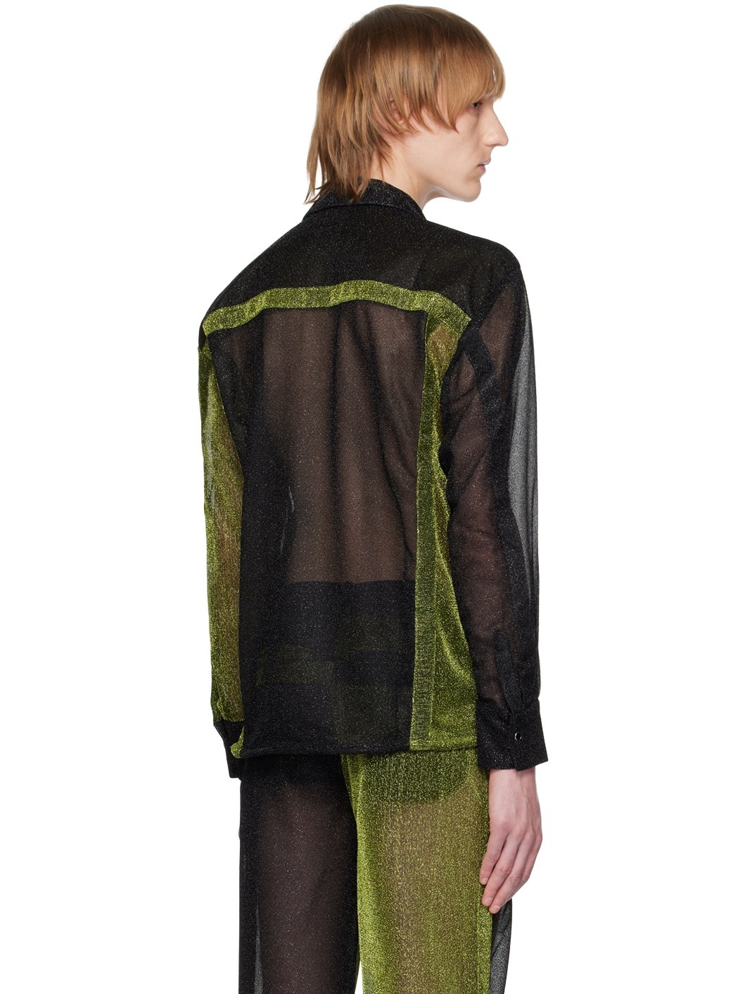 Black & Green Sparkly Shirt - 3
