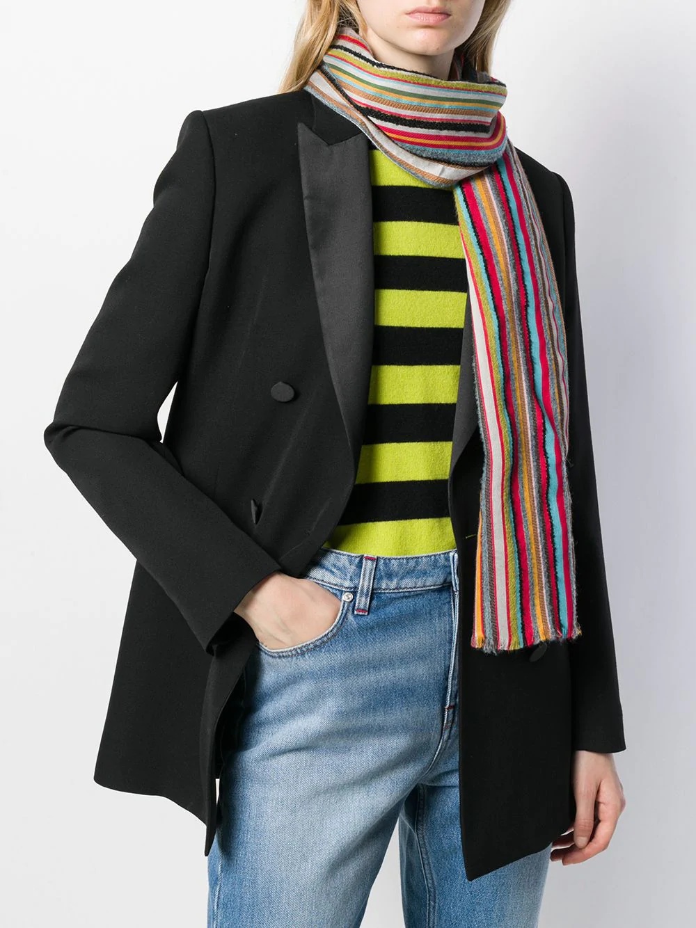 long striped scarf - 2