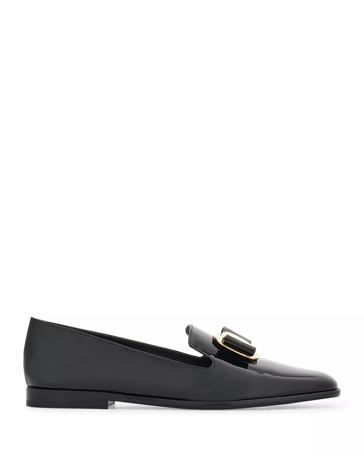 Women's Bow Patent Leather Loafers - 3