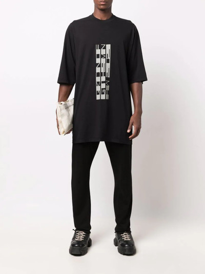 Rick Owens DRKSHDW logo-print oversized T-shirt outlook