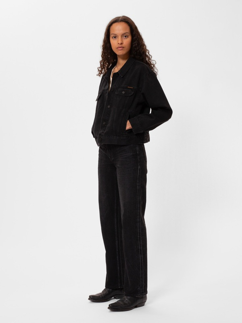 Nudie Jeans Berit Denim Jacket Asphalt Black outlook