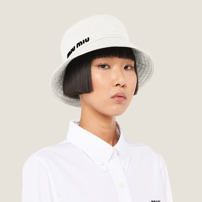 Miu Miu Drill bucket hat outlook