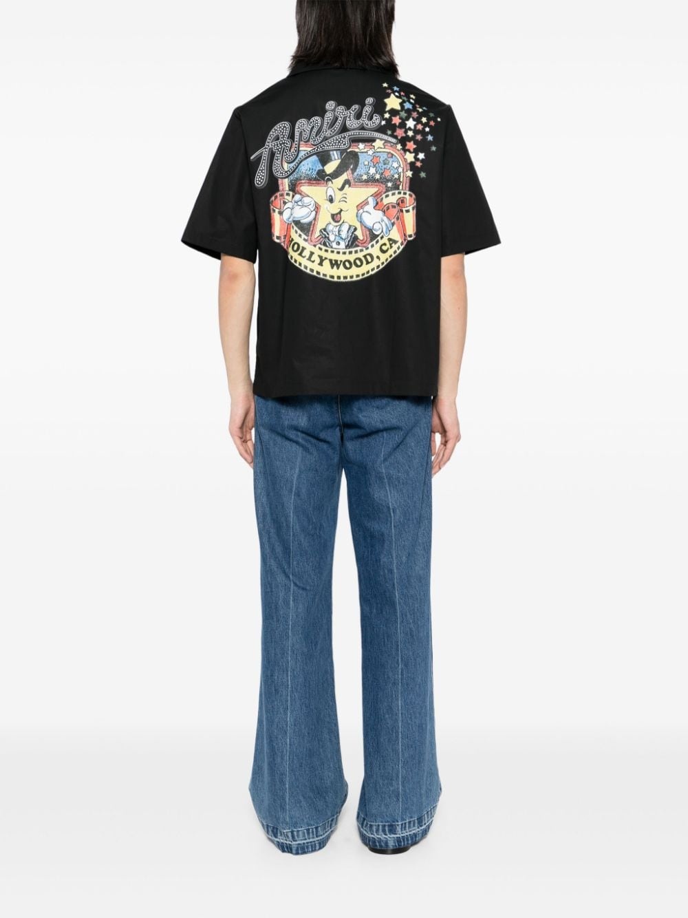 logo print cotton short sleeves shirt - 2