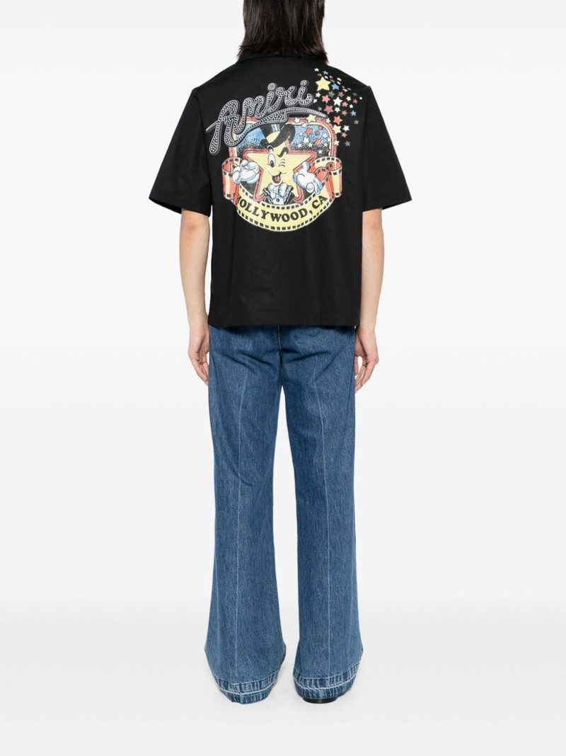 AMIRI logo print cotton short sleeves shirt outlook
