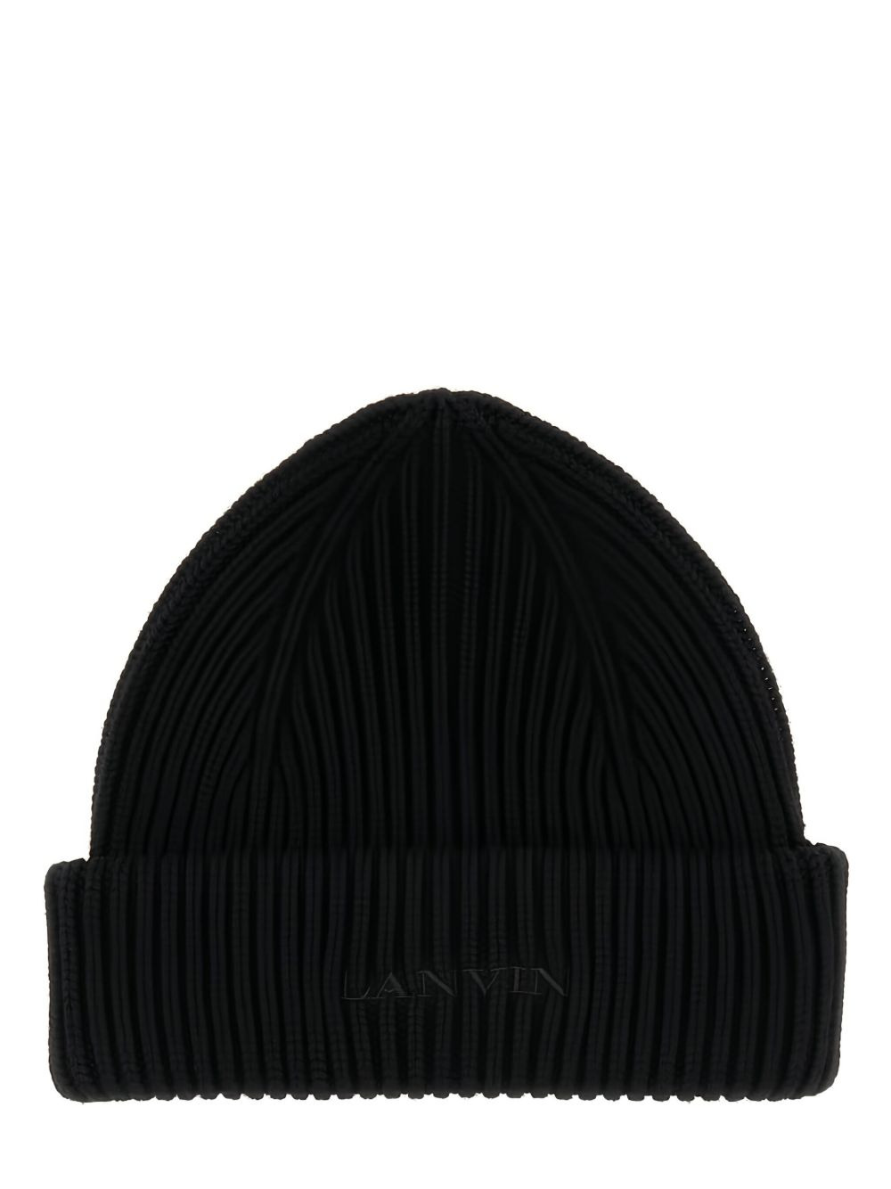 ribbed-knit wool hat - 2