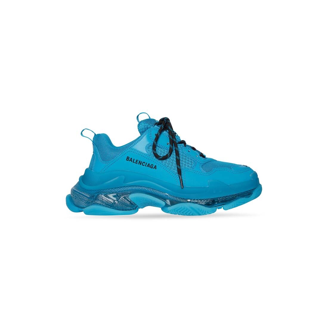 Men's Triple S Sneaker Clear Sole in Blue - 1