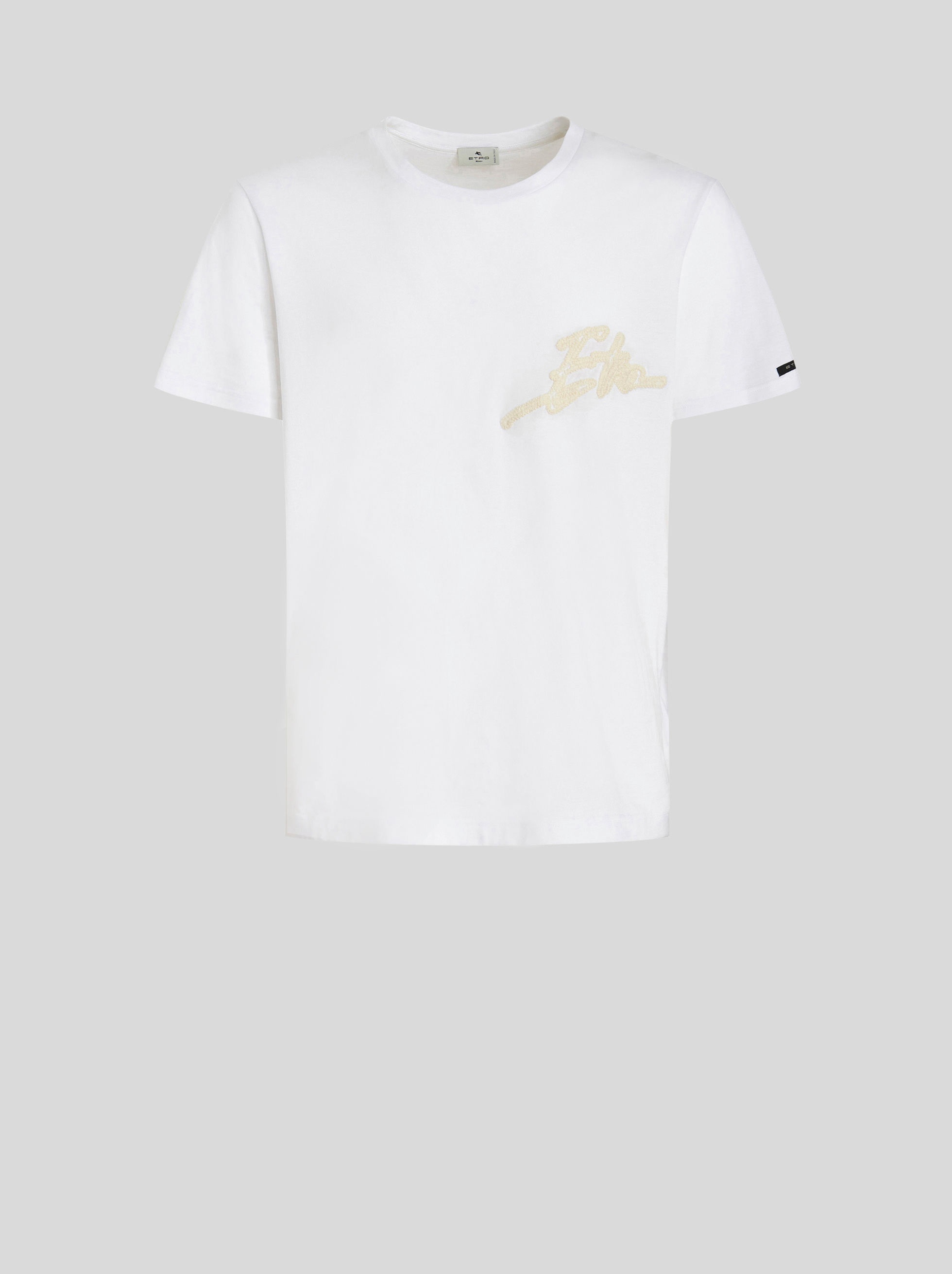 T-SHIRT WITH EMBROIDERED ETRO LOGO - 1
