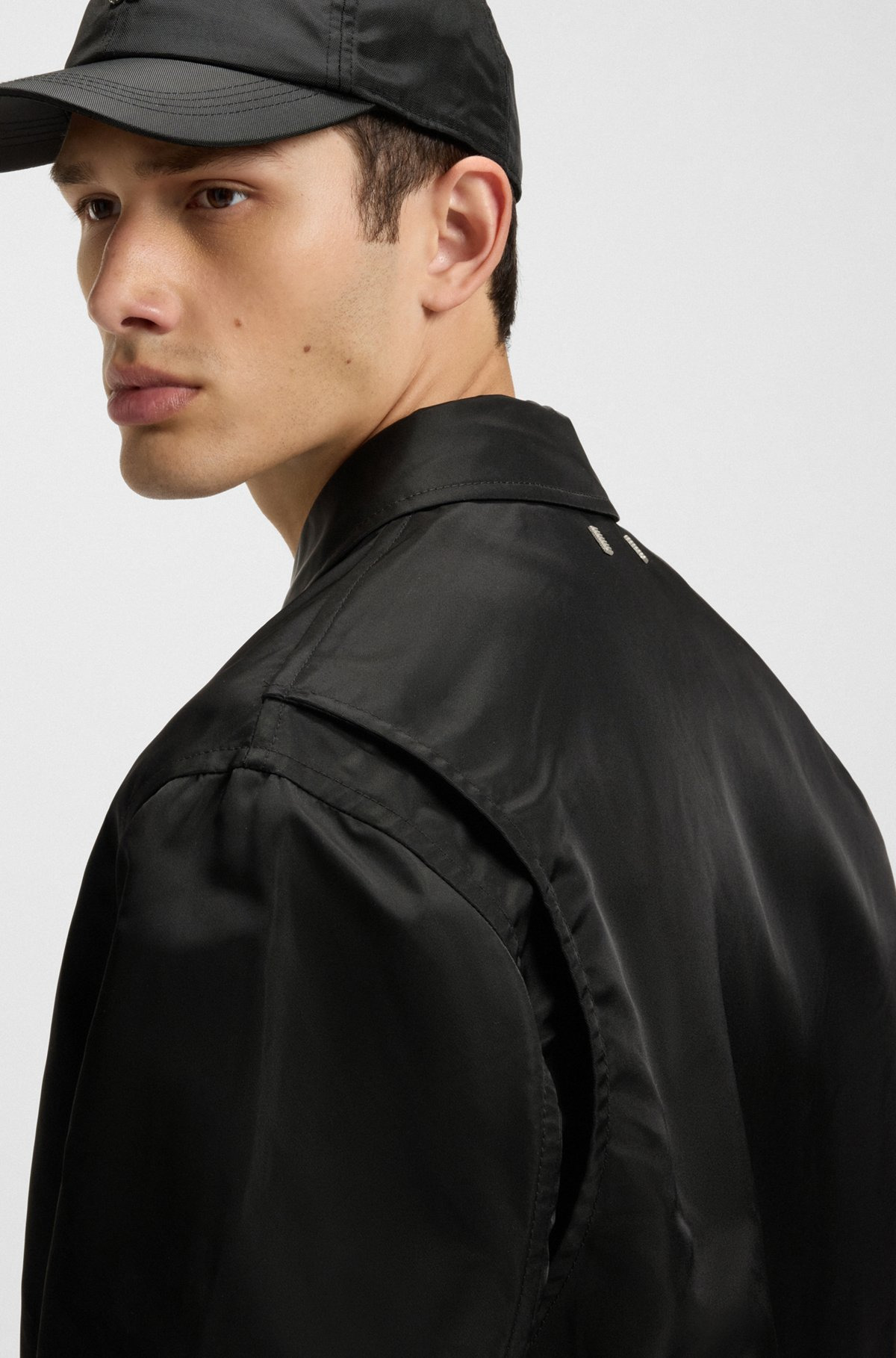 WATER-REPELLENT JACKET WITH STACKED-LOGO TRIM - 5