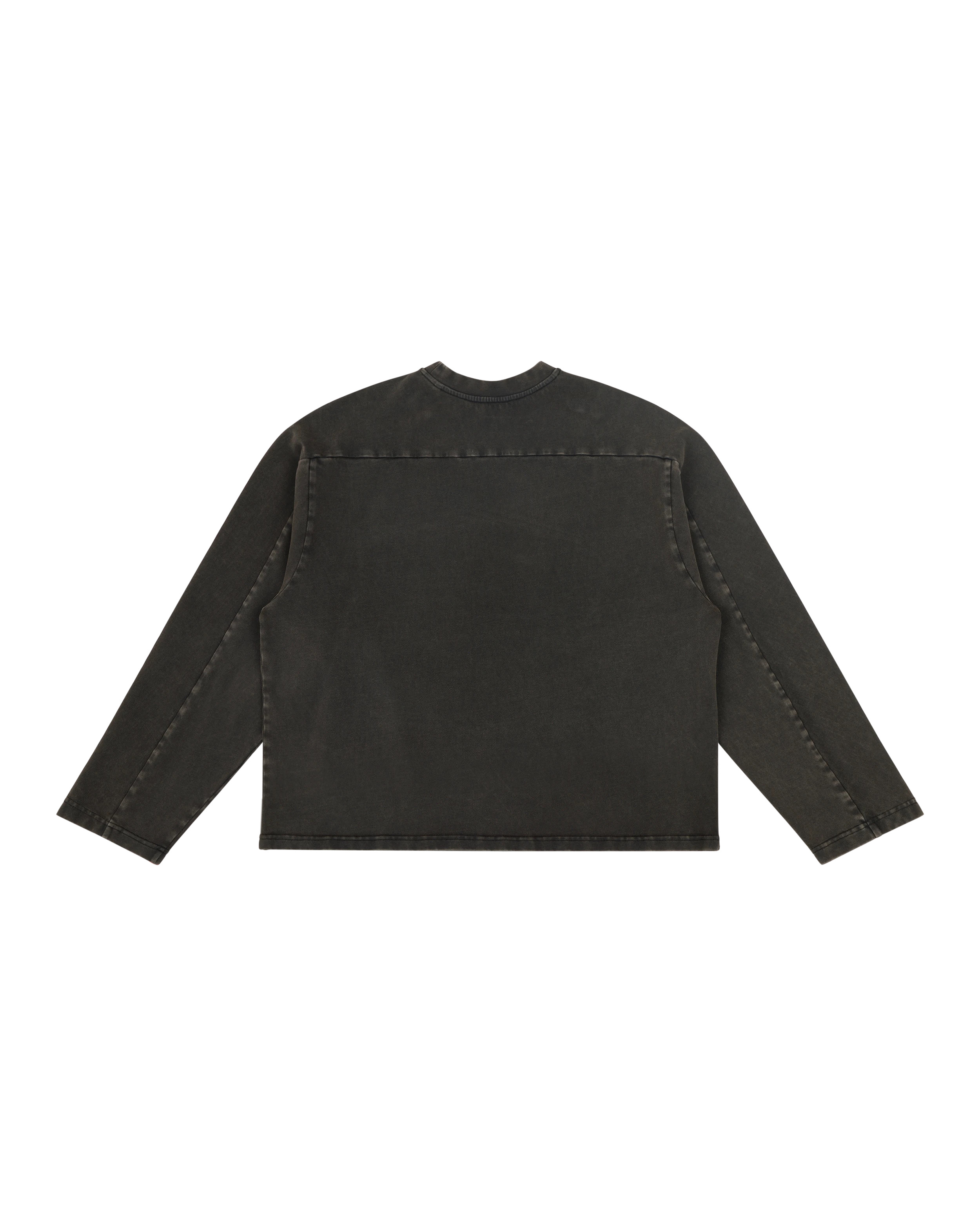 HEAVY LONG SLEEVE WASHED BLACK - 5