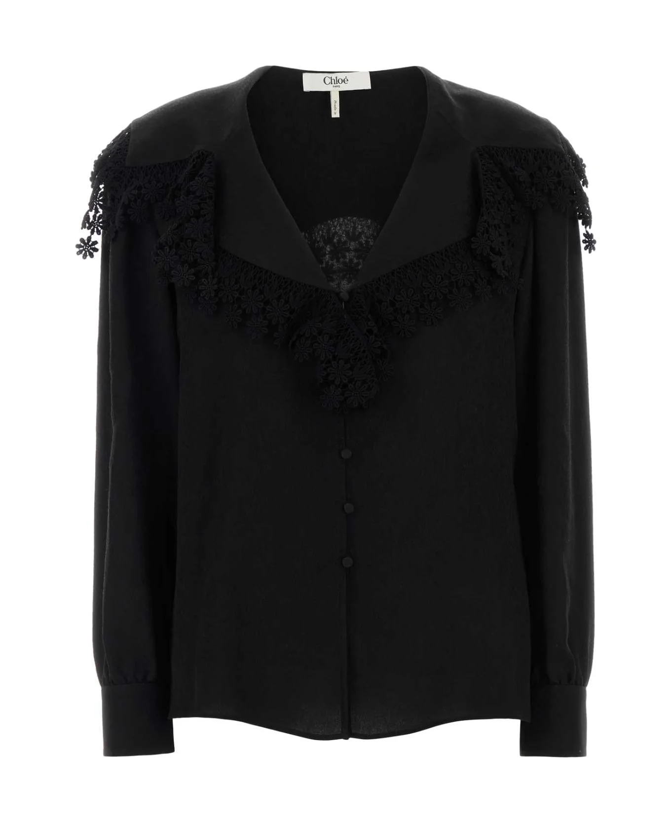 Black Silk Shirt - 1