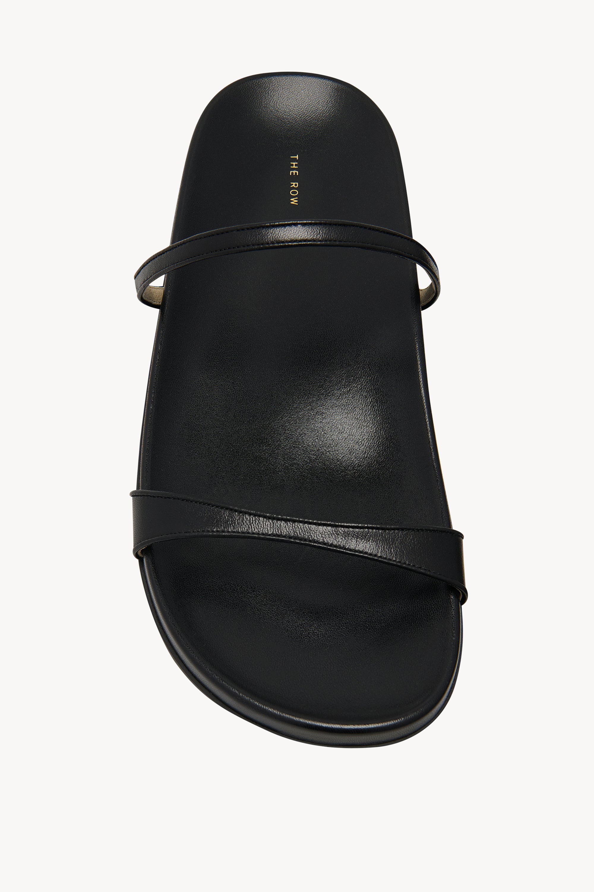 Hugh Thin Strap Slide in Leather - 3