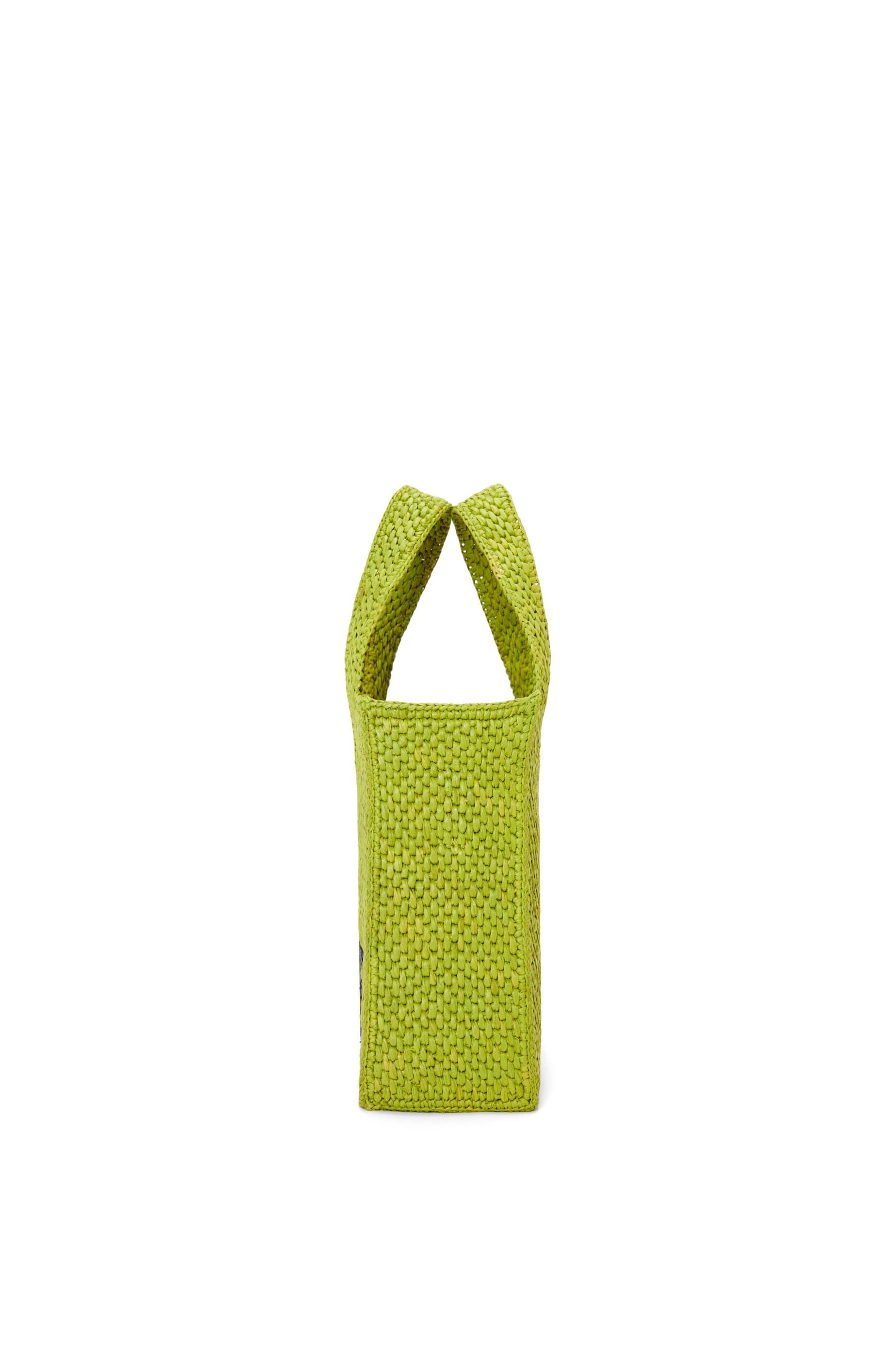 Small LOEWE Font Tote in raffia - 5