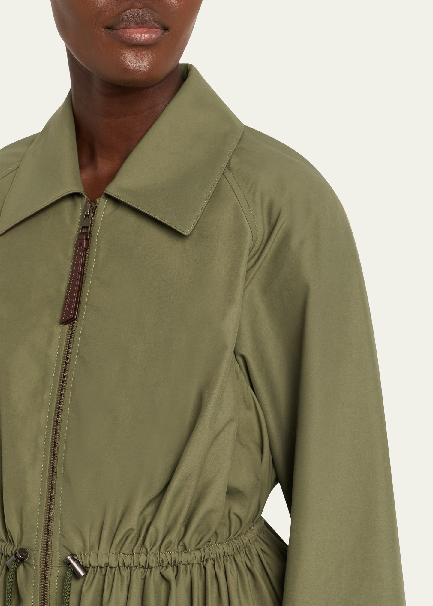Ruched Windbreaker Jacket - 5
