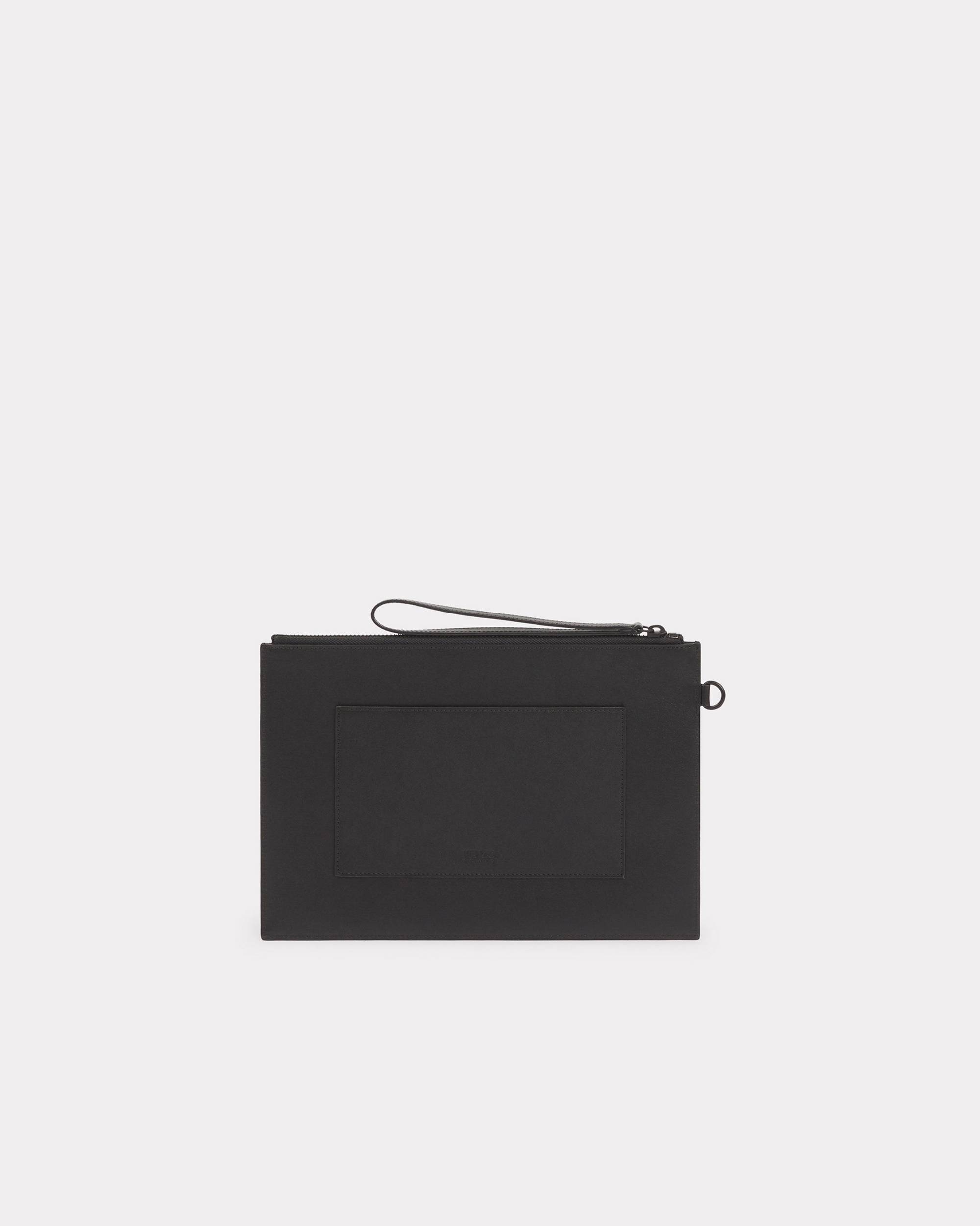 KENZO Paris large leather clutch - 2