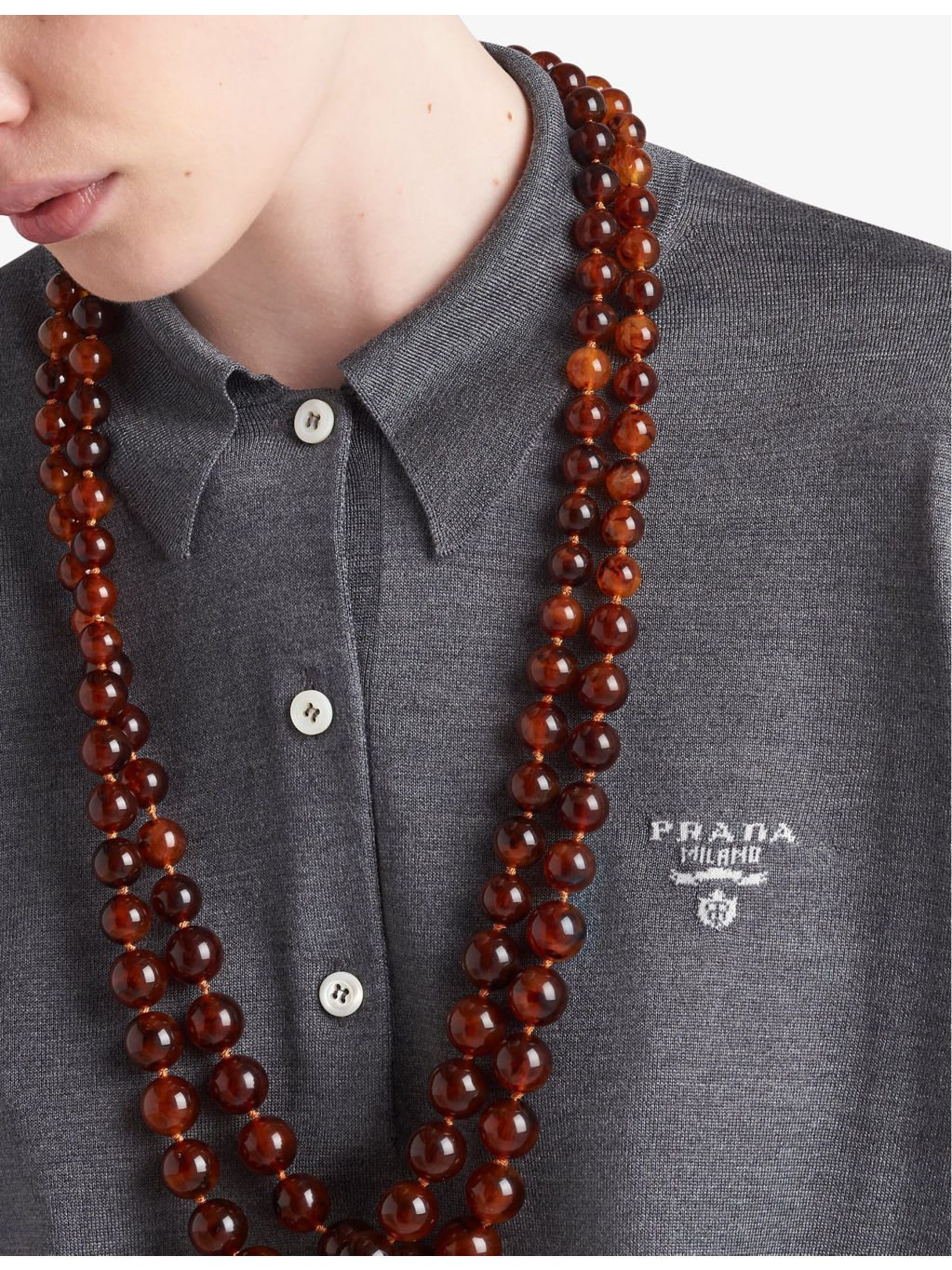 Logo-embroidered relaxed-fit silk polo shirt - 5