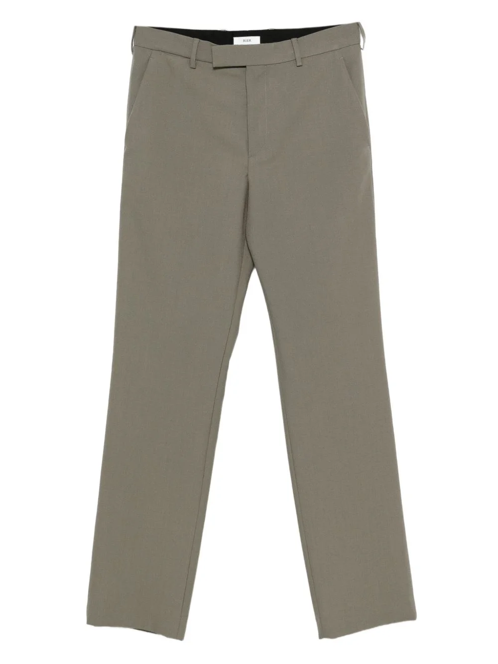 concealed-fastening wool trousers - 1