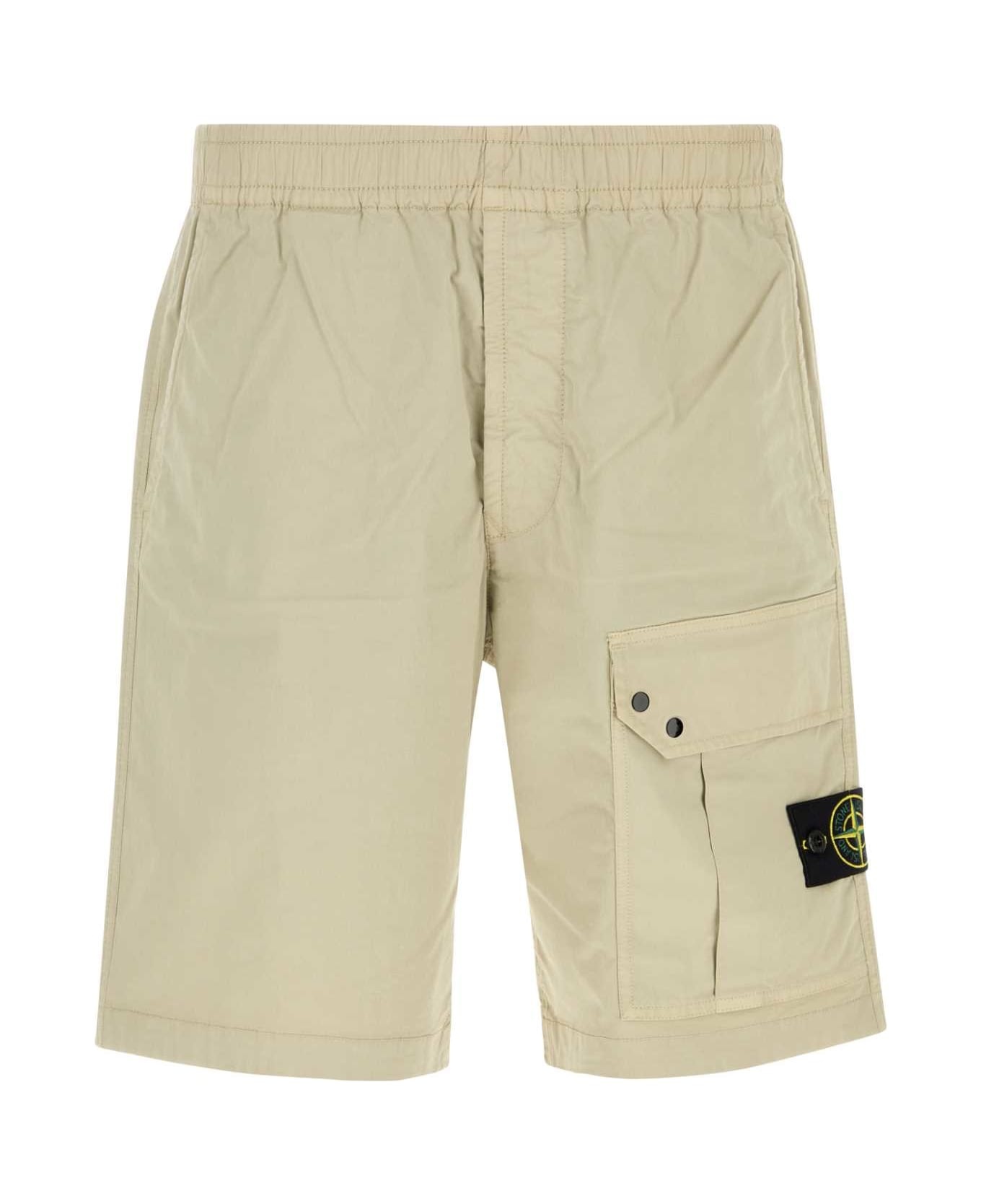 Sand Stretch Cotton Bermuda Shorts - 1